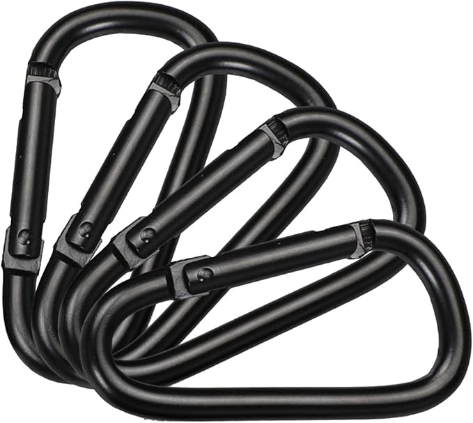 4Pcs Small Carabiner Clips Aluminum Alloy